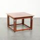 Table d'appoint/café Art Déco vintage carrée
