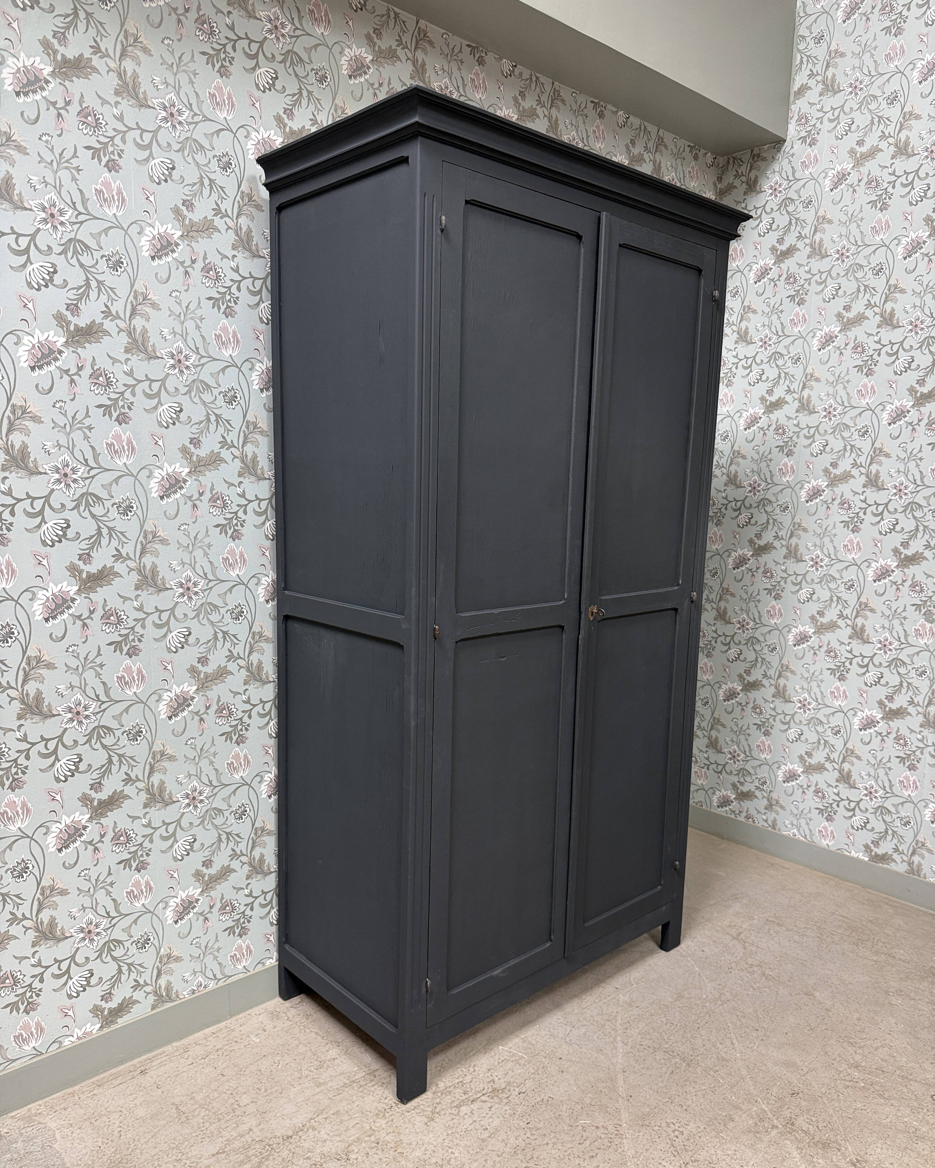 Large black Parisian wardrobe