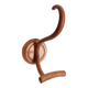 Hook, curved wooden coat rack