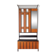 Coat rack with mirror and chest vintage