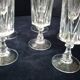 6 Champagne flutes Cristal d'Arques Model Louvre