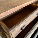 Cabinetmaker's workshop furniture with 12 drawers circa 30's/40's