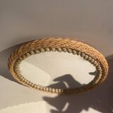 Rattan mirror