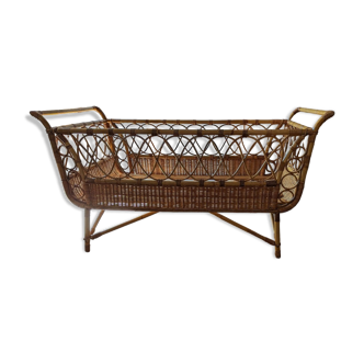 Rattan cot