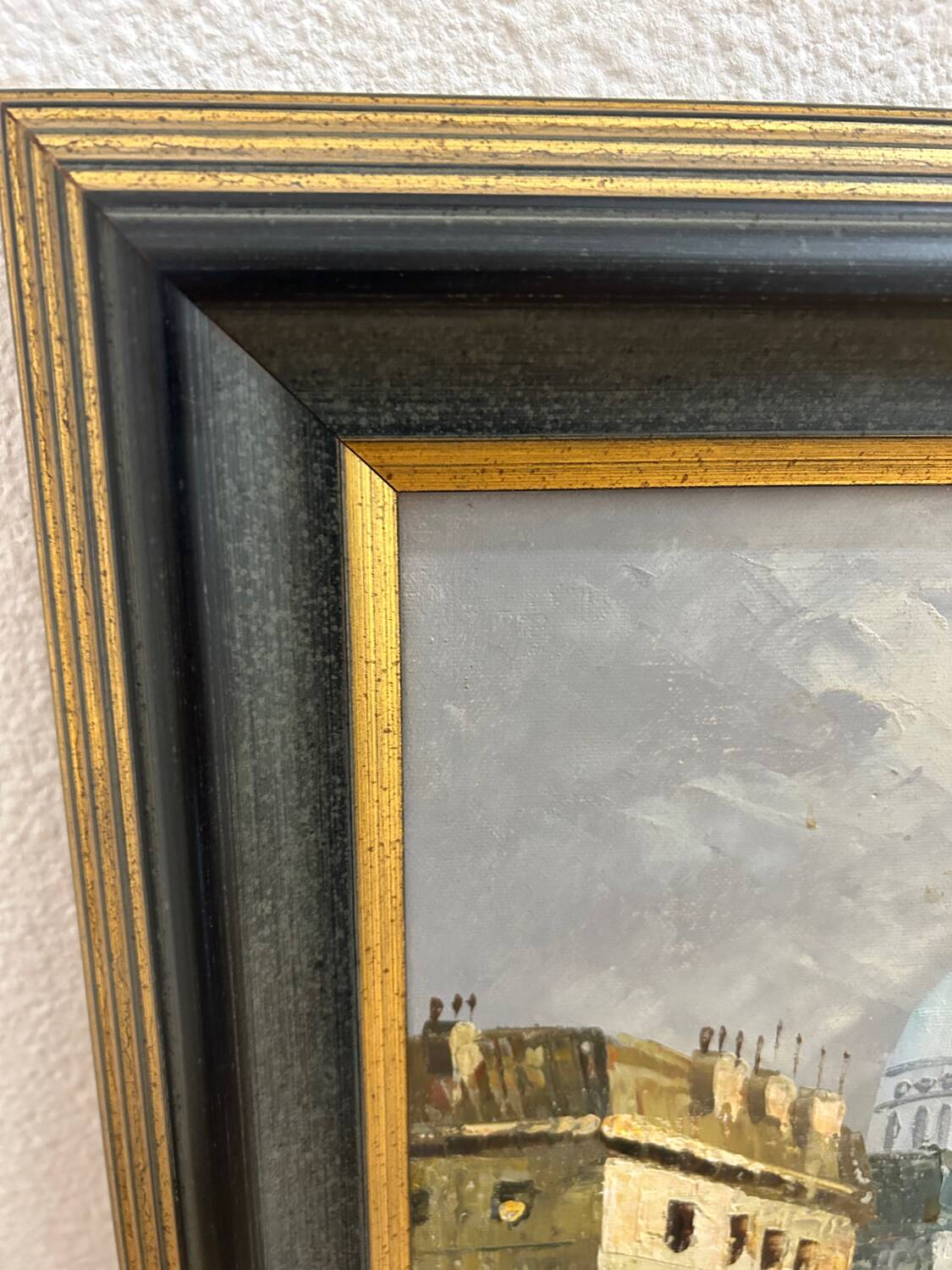 Oil on canvas signed Burnett, Paris