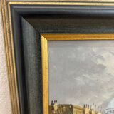 Oil on canvas signed Burnett, Paris