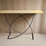 Console  metal et bois