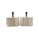 Hollywood regency set of 2 ceramic table Lamps, France 1970s