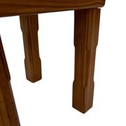 Vintage Set of 3 pinewood side or nesting tables 1970s nest of tables