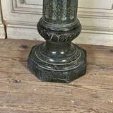 Serpentine Marble Fluted Column, Circa 1880