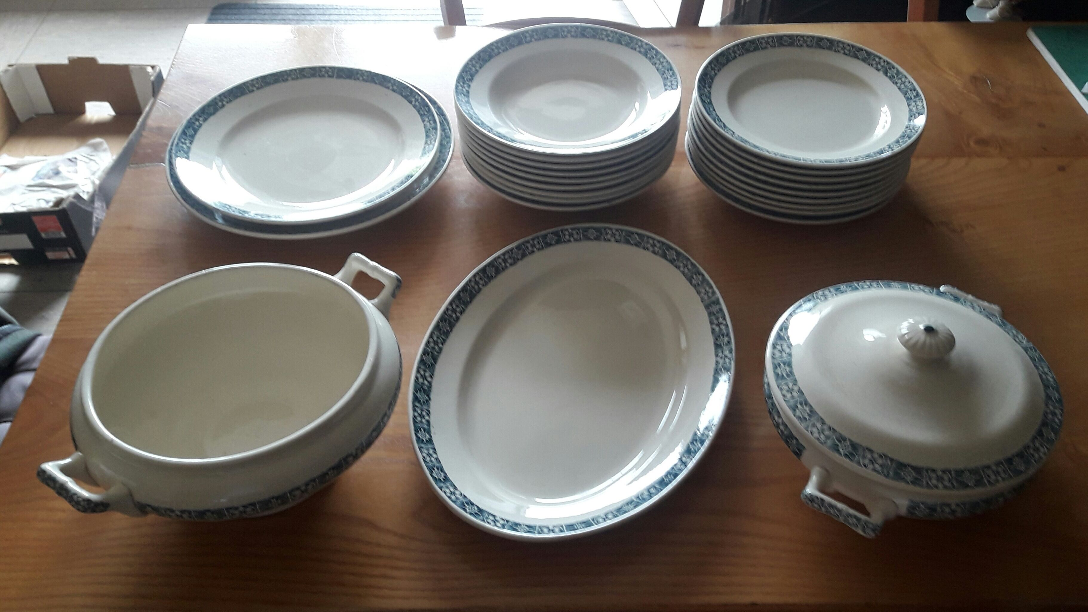 Longchamp "René" Terre de Fer 9-person dinner service