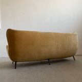 Large Vintage late 1940s Mid-century Modern Danish style Wingback Sofa