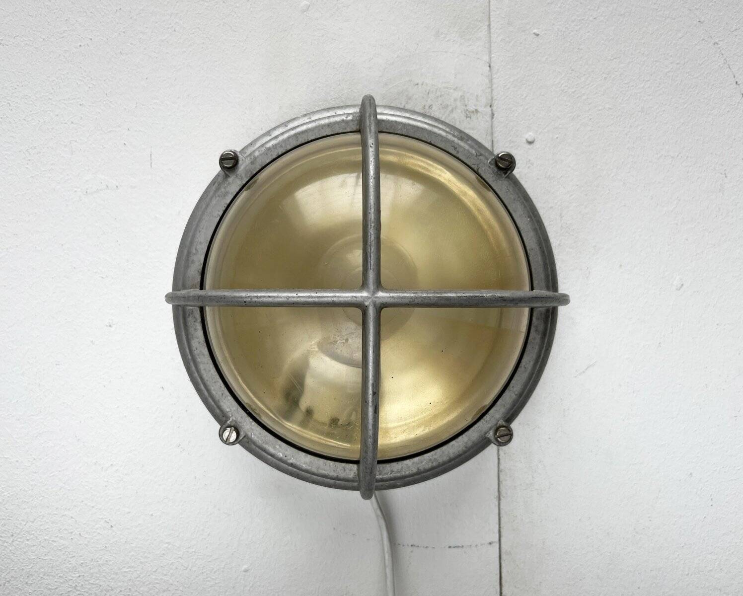 Mid-Century Danish Outdoor Metal Wall Lamp Model Skot by Lauritz Knudsen for Louis Poulsen, 1960s