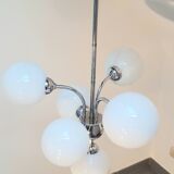 Lustre chromé 6 globes