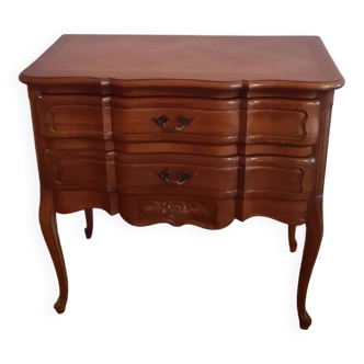 Louis XV chest of drawers 2 drawers in fruit wood