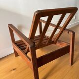 Vintage wooden armchair for children 1960