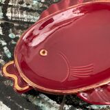 Empty vintage fish bag ceramic from Vallauris