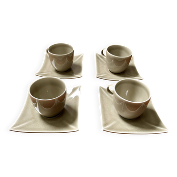 4 Tasses à café Kyoto Vintage - Maison Montgolfier