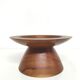 Fruit cup in vintage wooden diabolo shape