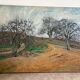 The path under the winter trees signed Maurice Bouillot 1946