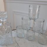 Lot de carafe à whisky et ses 6 verres