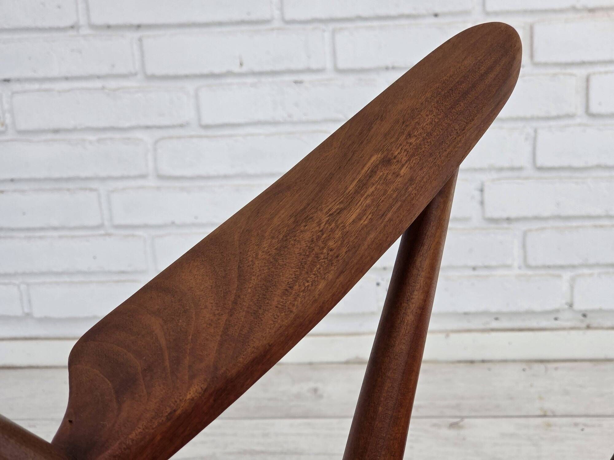 1960s Danish rocking chair by Frank Reenskaug, model 182, reupholstered.