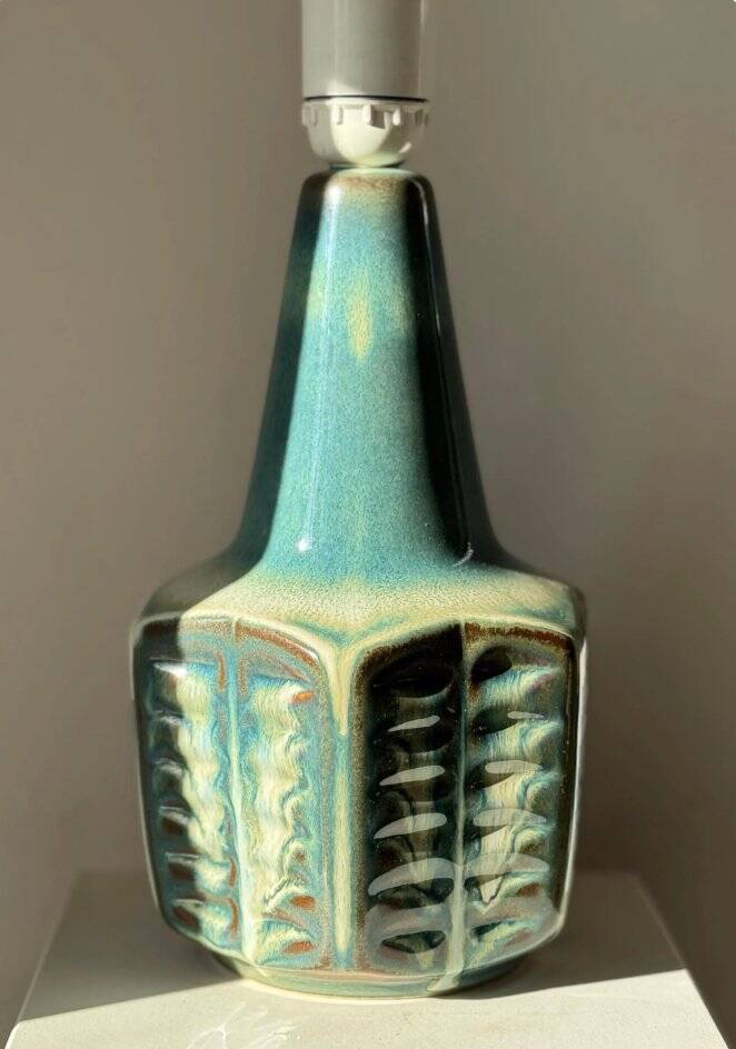 Lampe de table en céramique en forme d'étoile danoise Einar Johansen par Einar Johansen pour Søholm, années 1960.