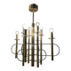 1970’s Architectural Brass Chrome Chandelier
