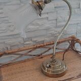 Lampe à poser col de cygne en laiton années 20/30