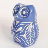 Midcentury ceramic owl figurine, Pablo Zabal, Chile, 1970s.