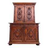 Carved sideboard, France, ca. 1870.