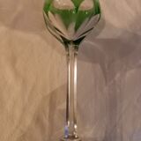 Series of 9 port glasses in cut and colored crystal, Saint-Louis, Bristol model