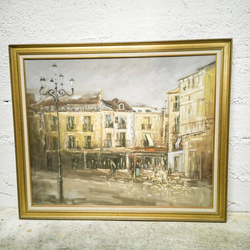 Oil on canvas Place du Tertre, Montmarte