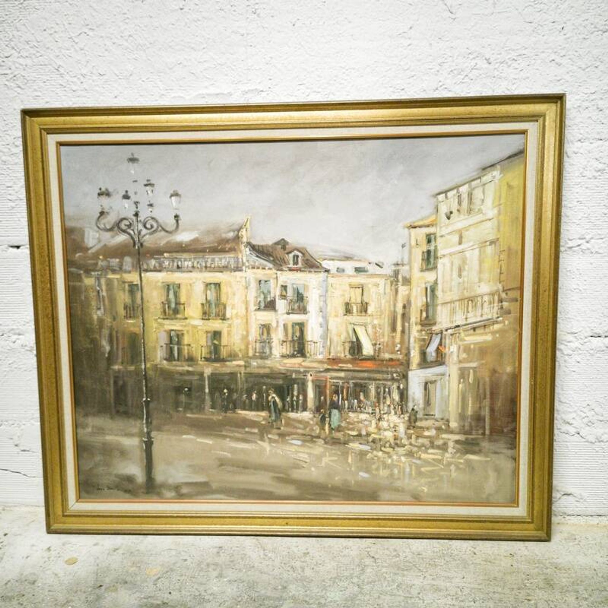Huile sur toile place du Tertre, Montmarte