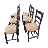 6 chaises anciennes