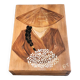 Wooden box for card games