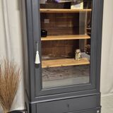 Louis Philippe glass display cabinet