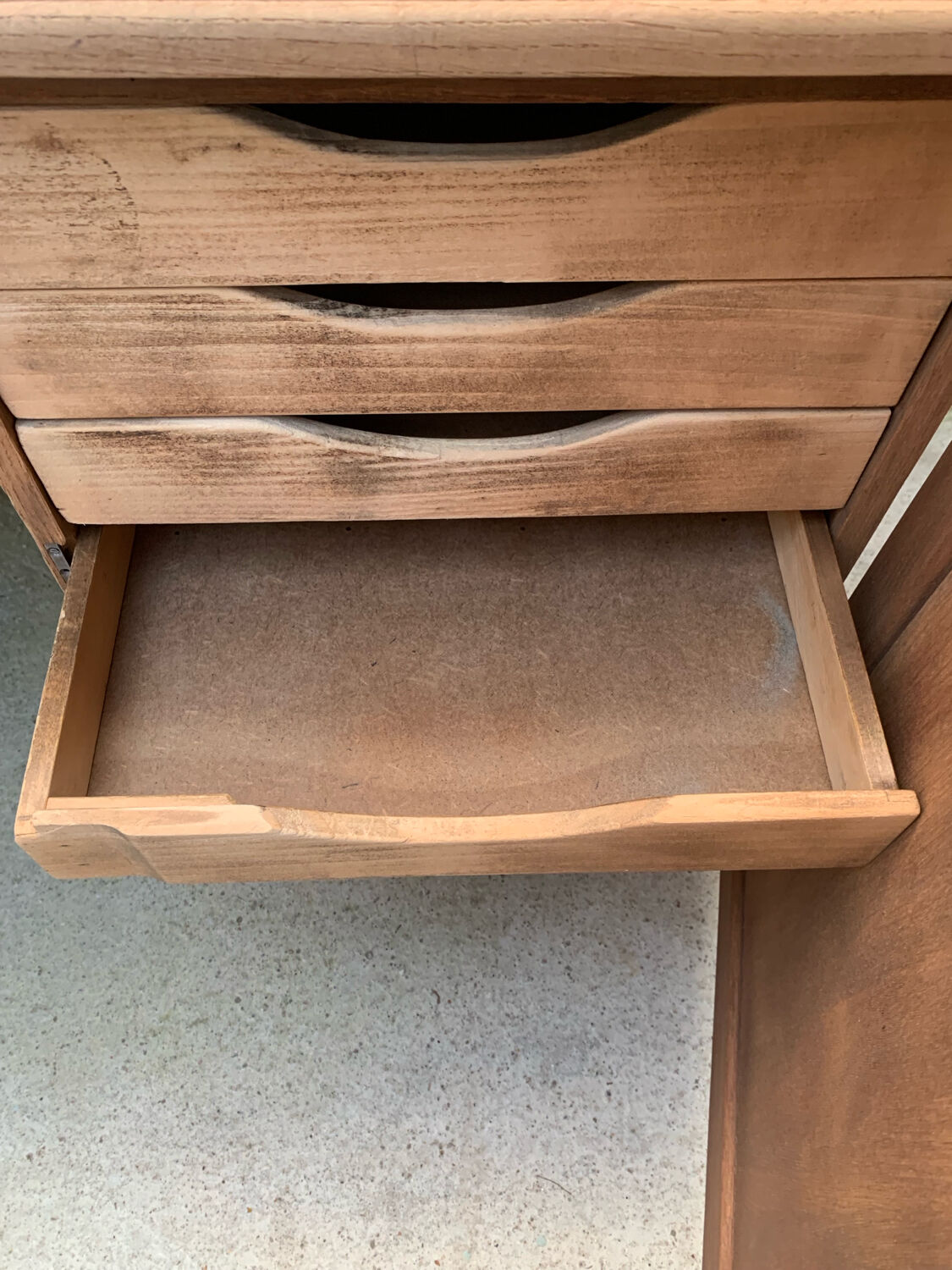 Solid oak Art Deco desk