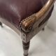 Fauteuil de bureau de style Empire en acajou et placage XIX siècle