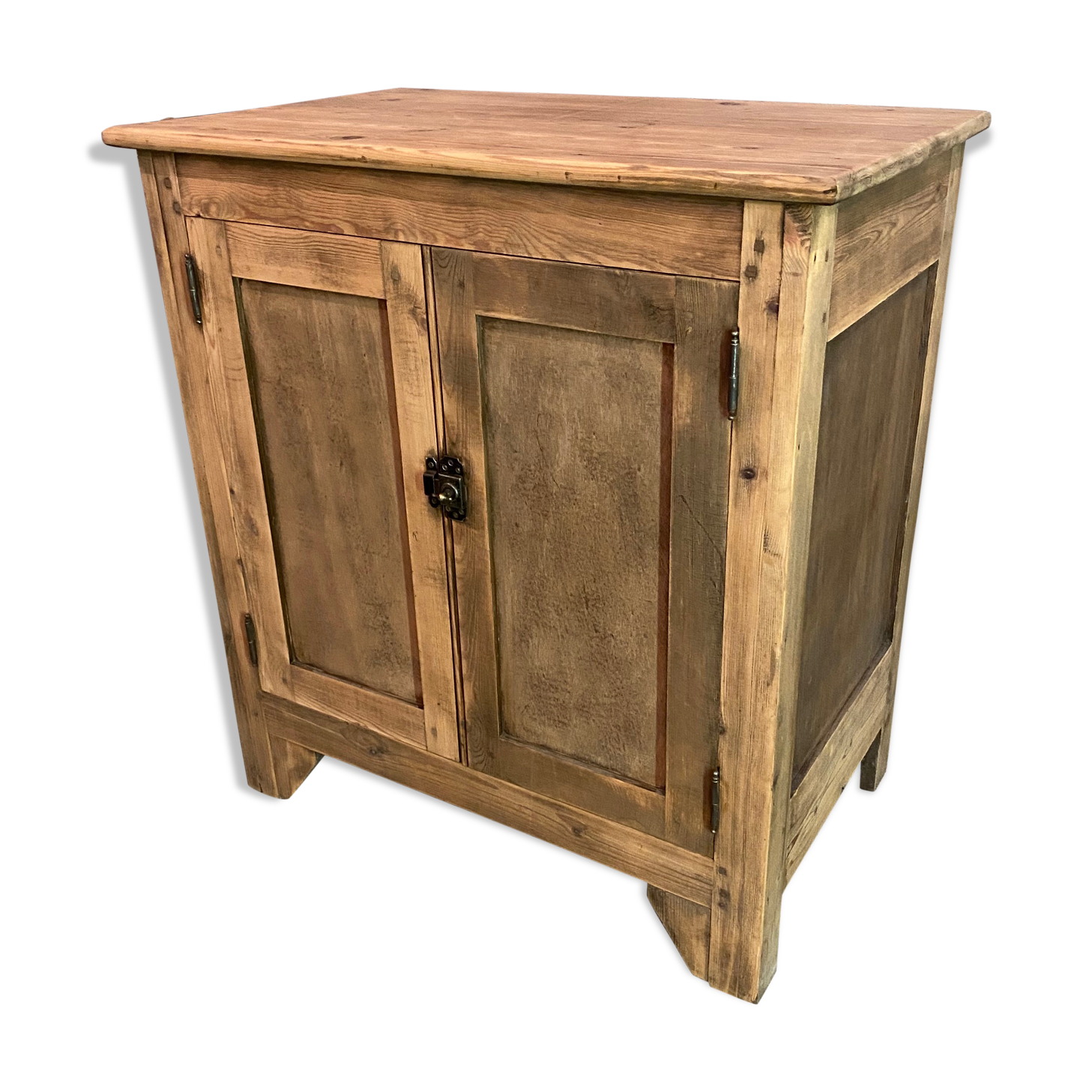 Vintage Parisian buffet made of raw wood