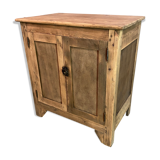 Vintage Parisian buffet made of raw wood