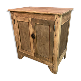 Vintage Parisian buffet made of raw wood