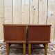 Pair of bedside tables – Scandinavian style – Solid teak – 1960s