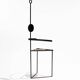 Chaise sculpturale en acier, 1980s