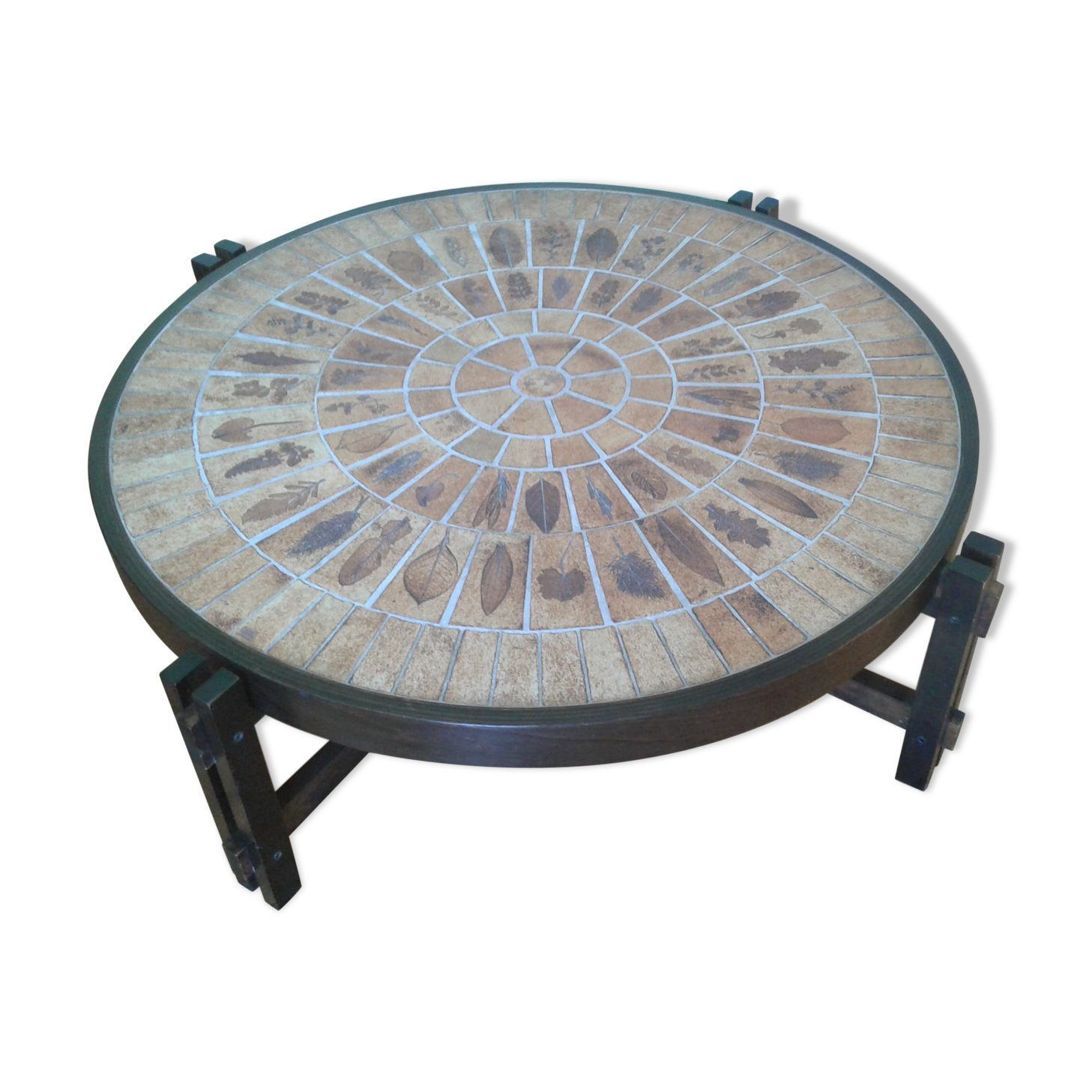 Table basse Roger Capron en palissandre