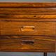 Danish executive desk in rosewood with black leather inlay from Søren Willadsen Møbelfabrik, 1960s