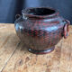 Vintage Japanese woven bamboo vase