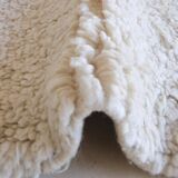 White and Pink Beni Ouarain Rug - 252 x 176 cm