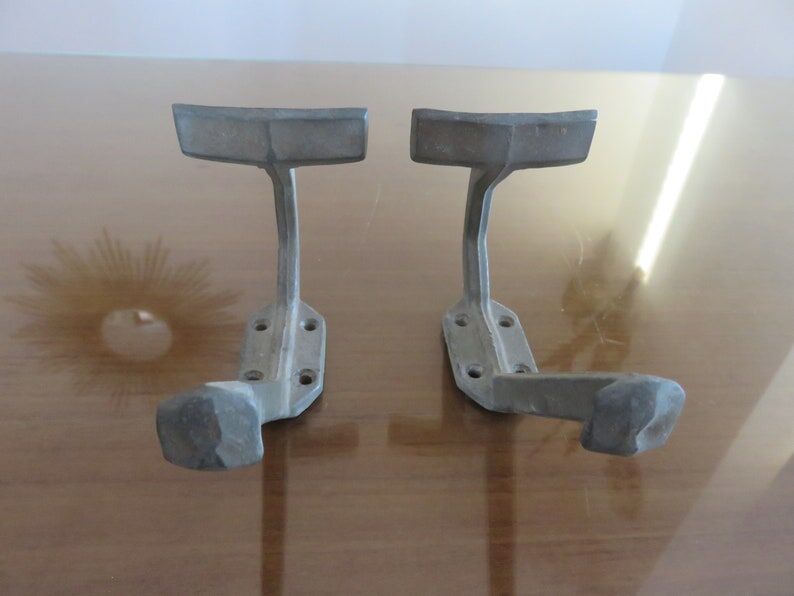 Pair of aluminum coat racks 30 years 40
