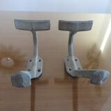 Pair of aluminum coat racks 30 years 40